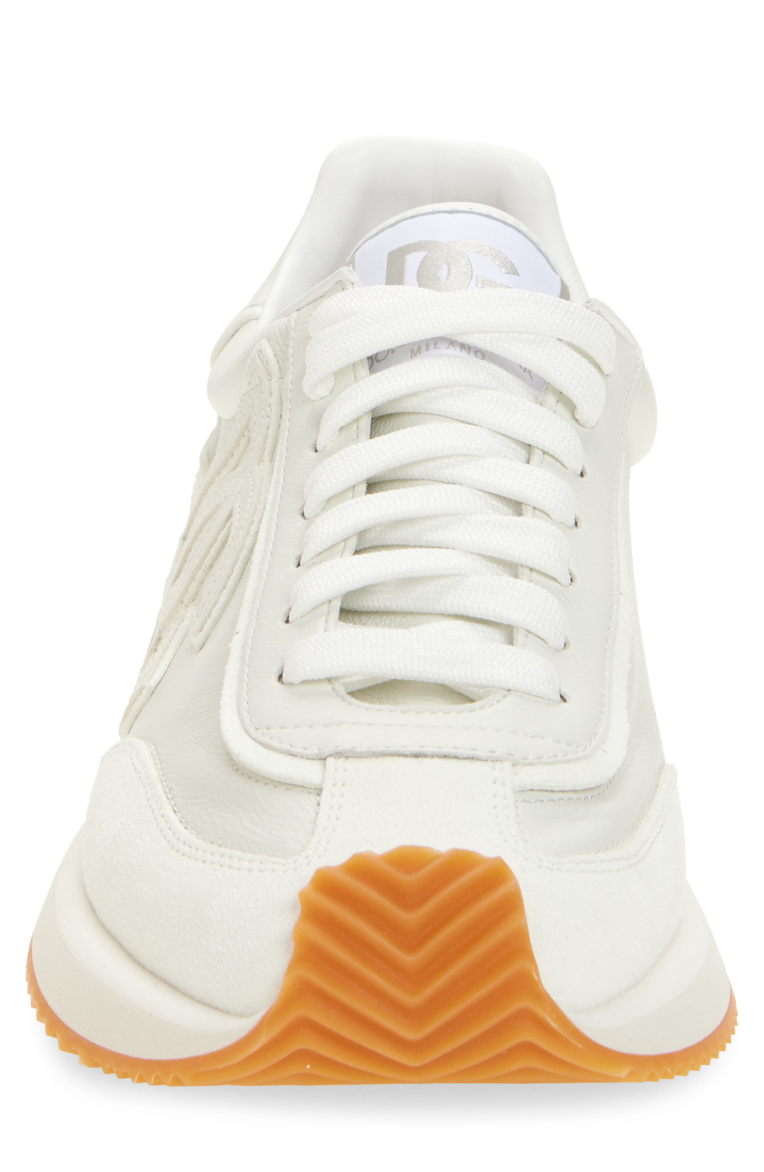 DG Cushion Sneaker, Alternate, color, BIANCO/ BIANCO