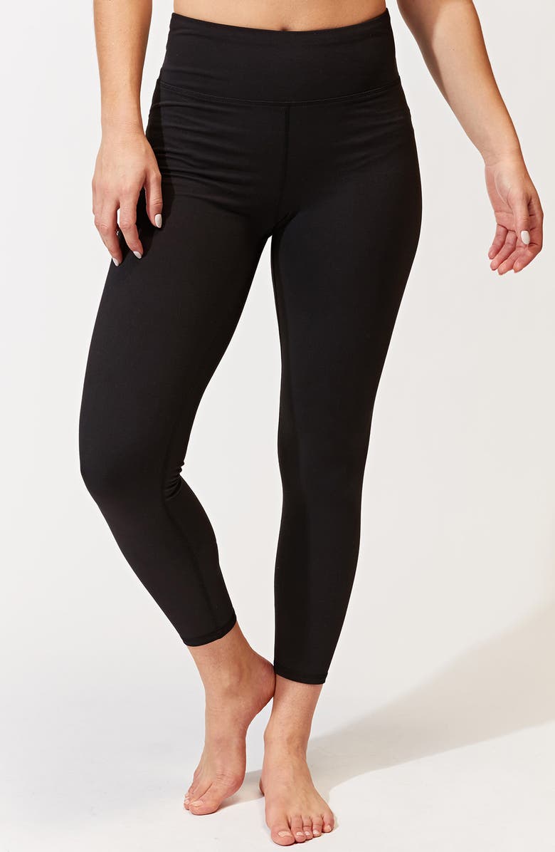 Threads 4 Thought Claire High Waist 7/8 Leggings, Alternate, color, Jet Black