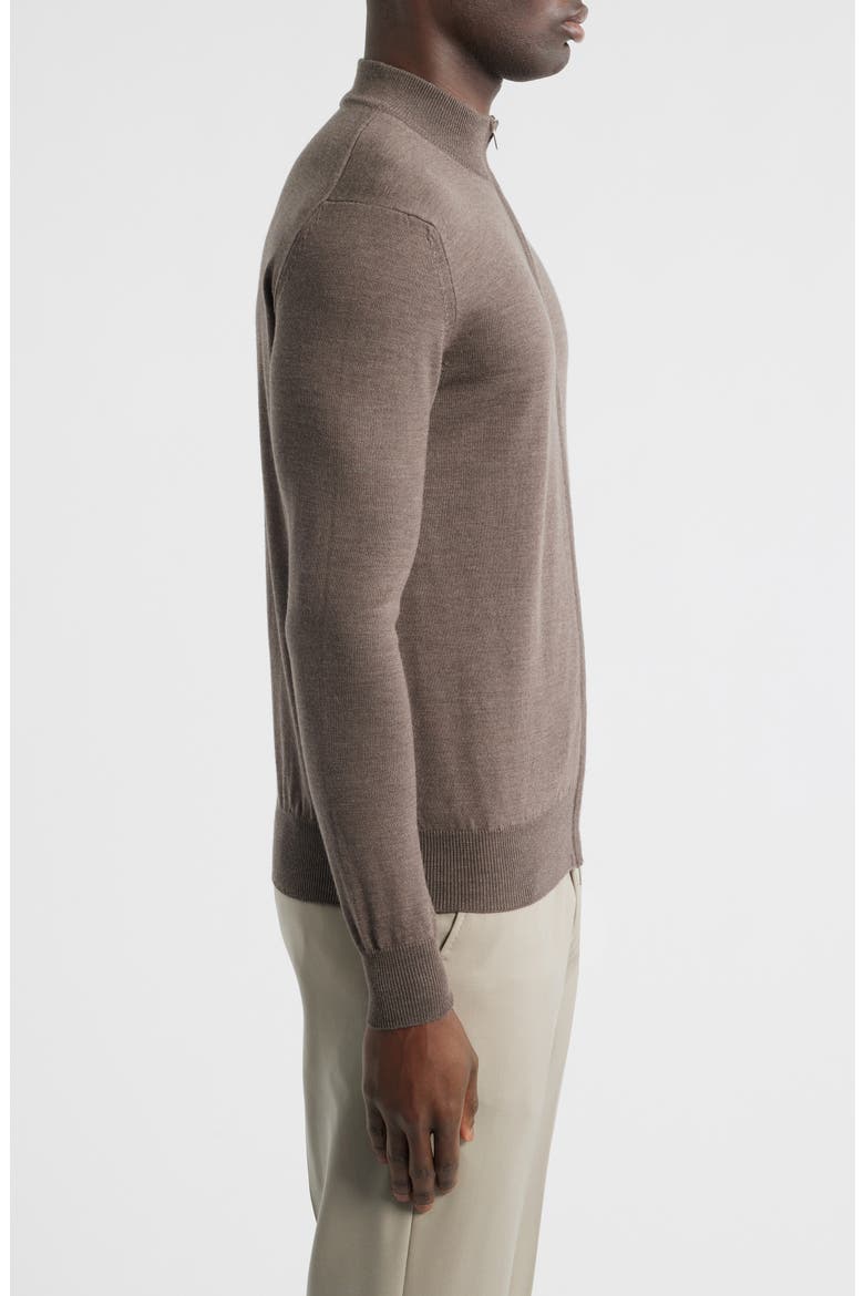Cashwool® Full Zip Sweater, Alternate, color, ASH GREY