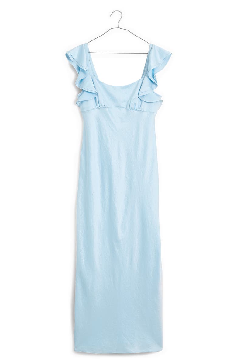 Madewell Flutter Sleeve Maxi Dress, Alternate, color, 