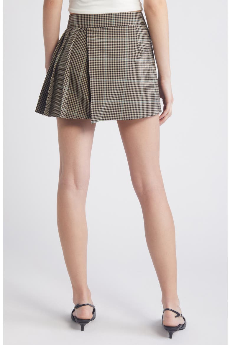 Adriana Check Miniskirt, Alternate, color, TEAL MULTI CHECK