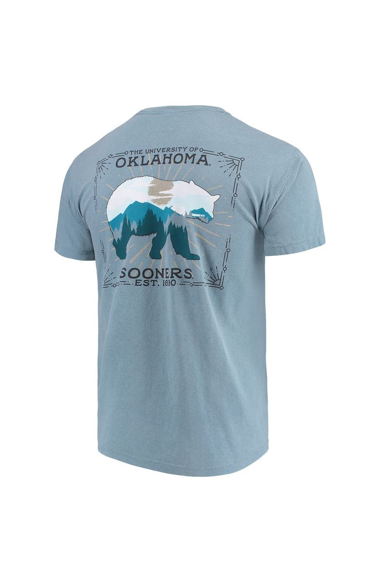 IMAGE ONE Men's Blue Oklahoma Sooners State Scenery Comfort Colors T-Shirt, Alternate, color, 