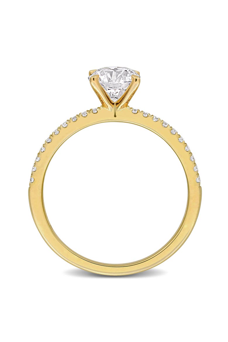 1-1/6 CTW Lab-Grown Diamond Solitaire Ring 14k, Alternate, color, Yellow Gold