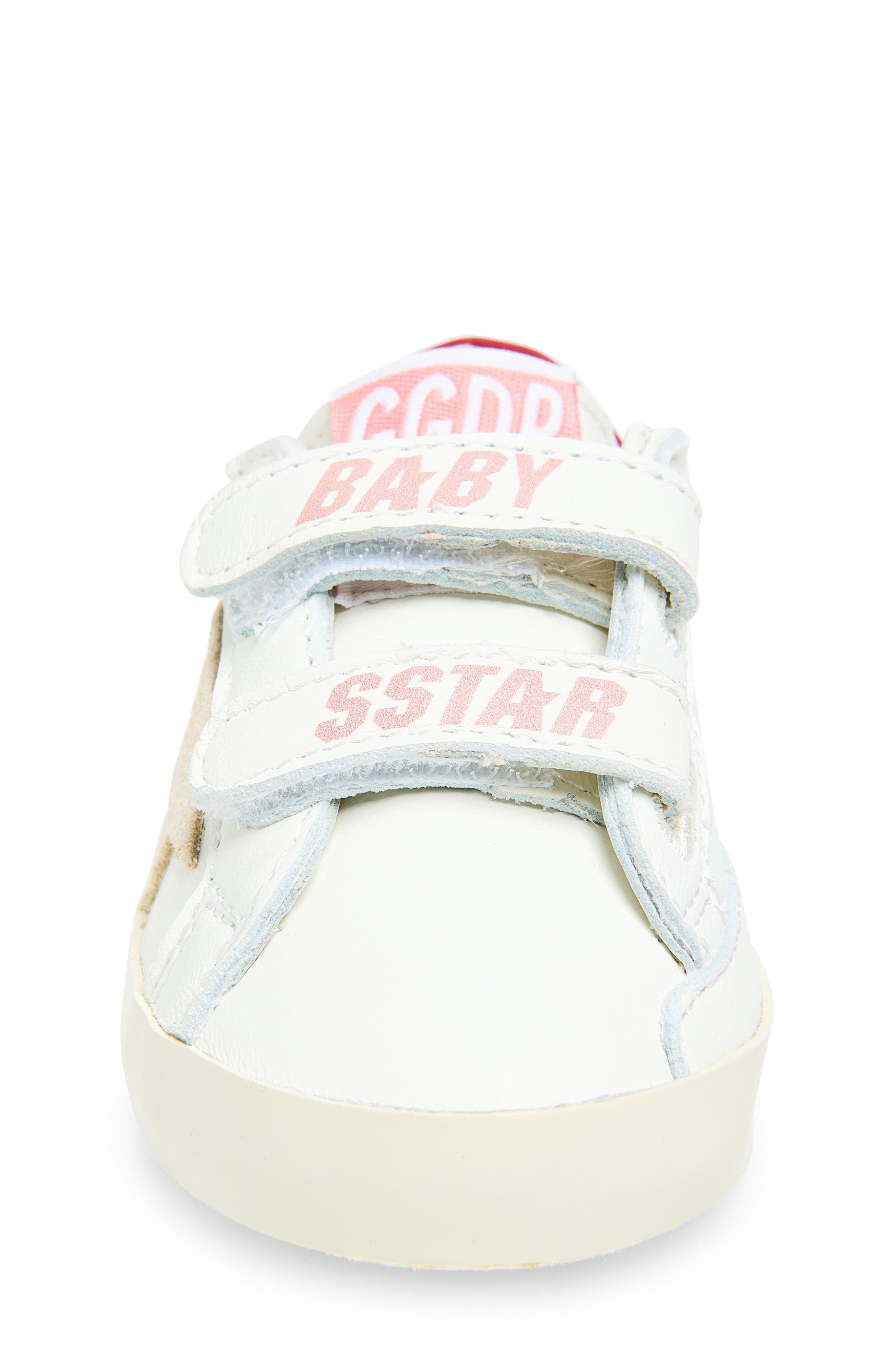 Kids' Baby School Sneaker, Alternate, color, WHITE/ SEEDPEARL/ RED