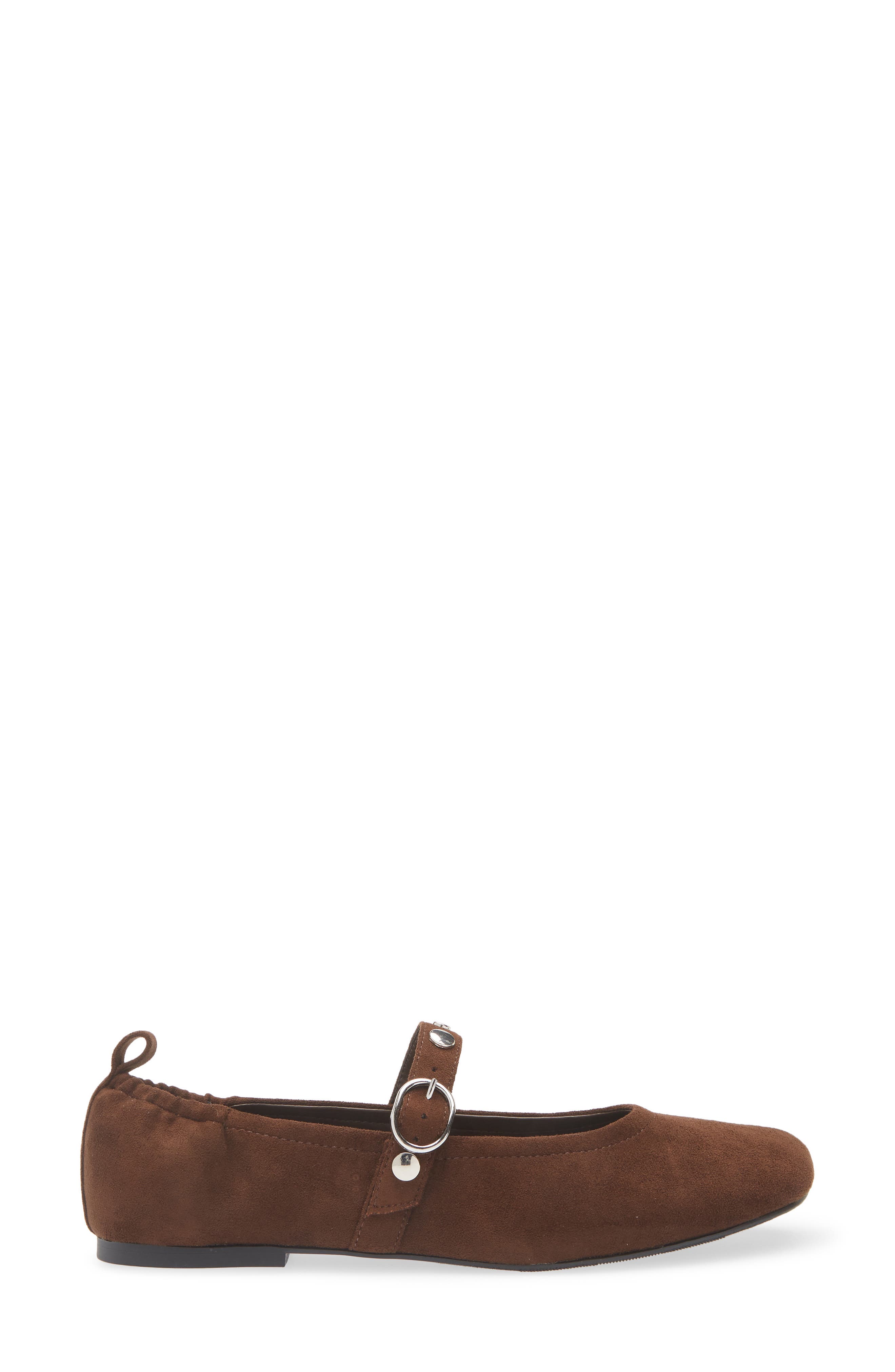 Open Edit Amethyst Mary Jane Ballet Flat, Alternate, color, Brown Coffee