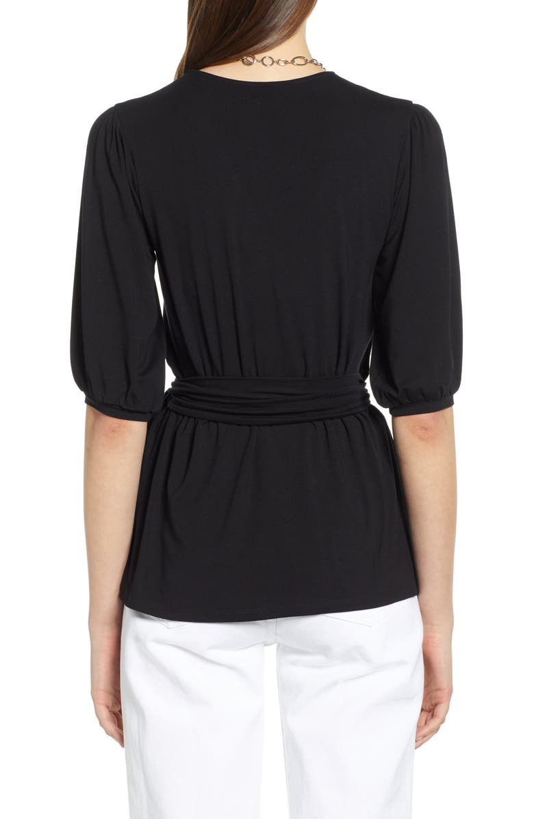 Halogen<sup>®</sup> Wrap Knit Top, Alternate, color, 