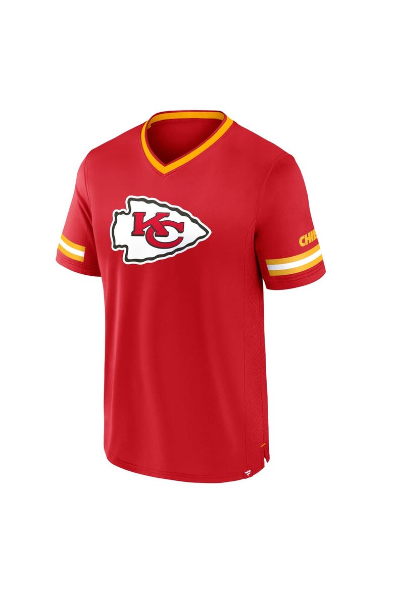 Men's Fanatics Red Kansas City Chiefs Stripe Stacking T-Shirt, Alternate, color, Red