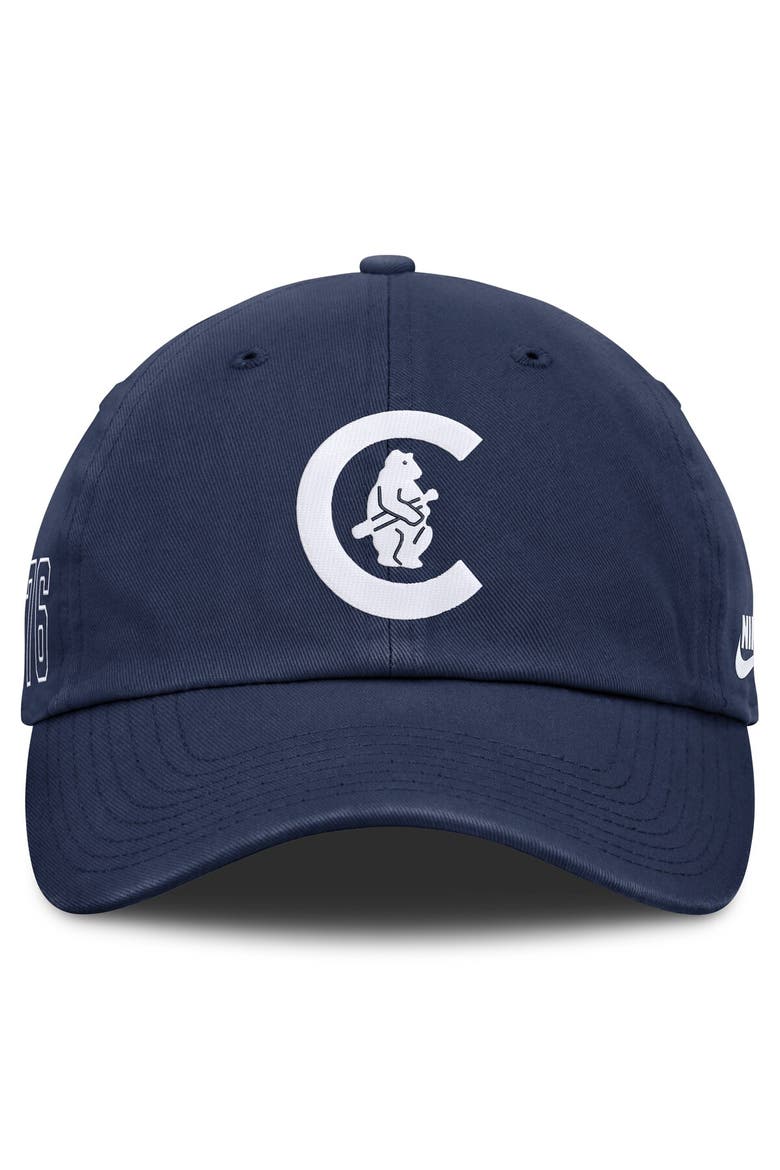 Men's Nike Navy Chicago Cubs Cooperstown Club Adjustable Hat, Alternate, color, Navy