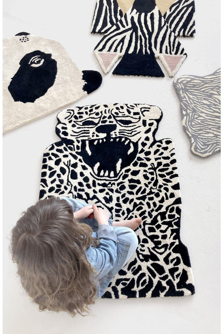 Leopard Wool Rug, Alternate, color, MULTI COLORED