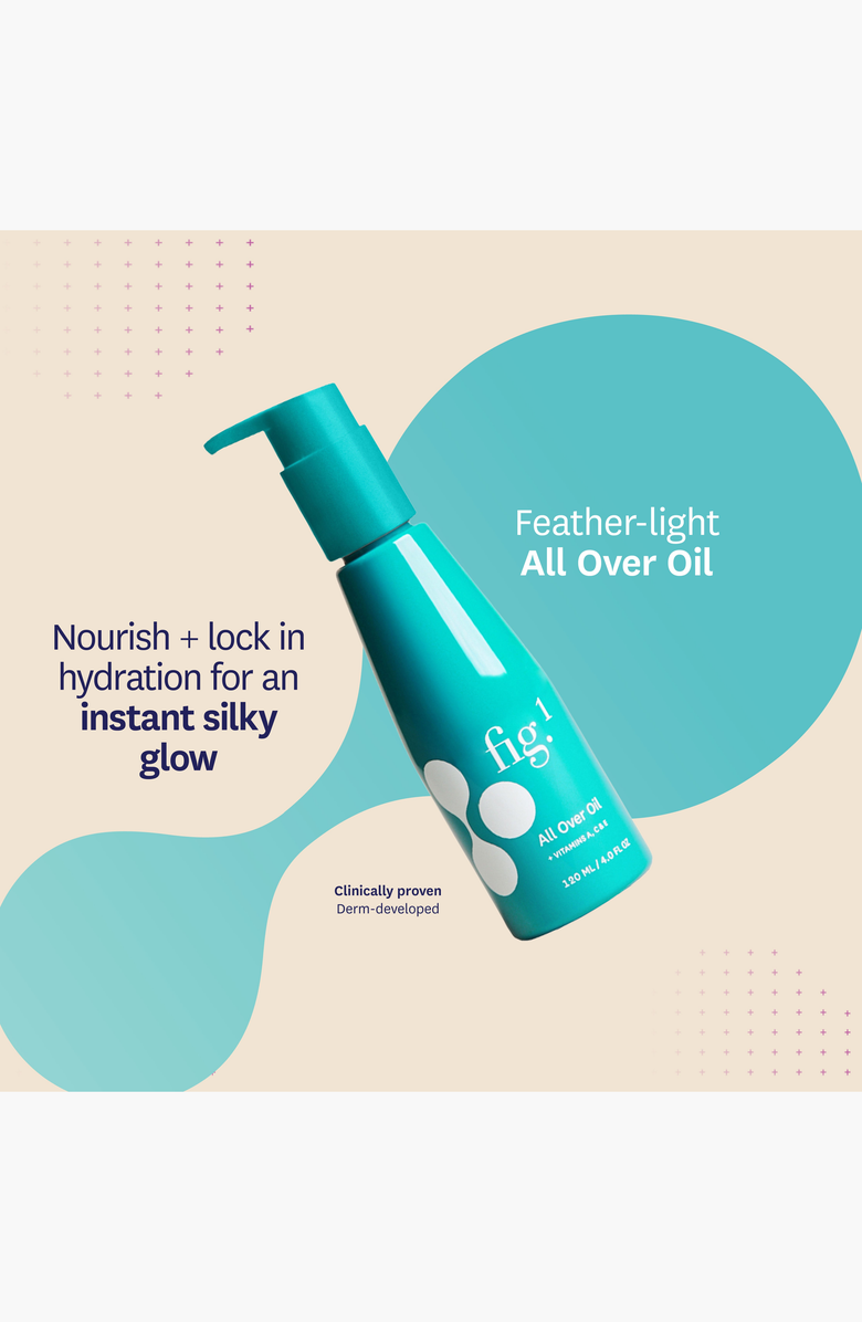 Fig.1 Beauty All Over Oil Skincare, Alternate, color, Teal