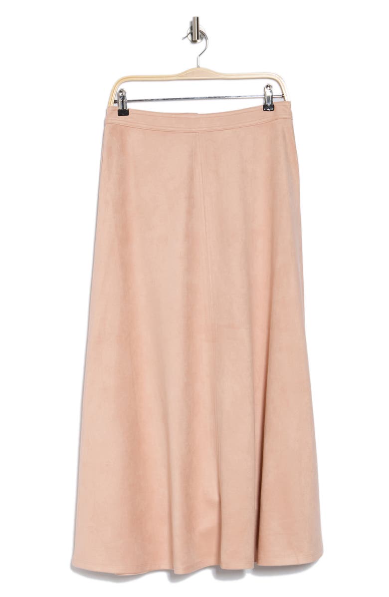 Halogen<sup>®</sup> Front Seam A-Line Midi Skirt, Alternate, color, Mahogany Rose Pink