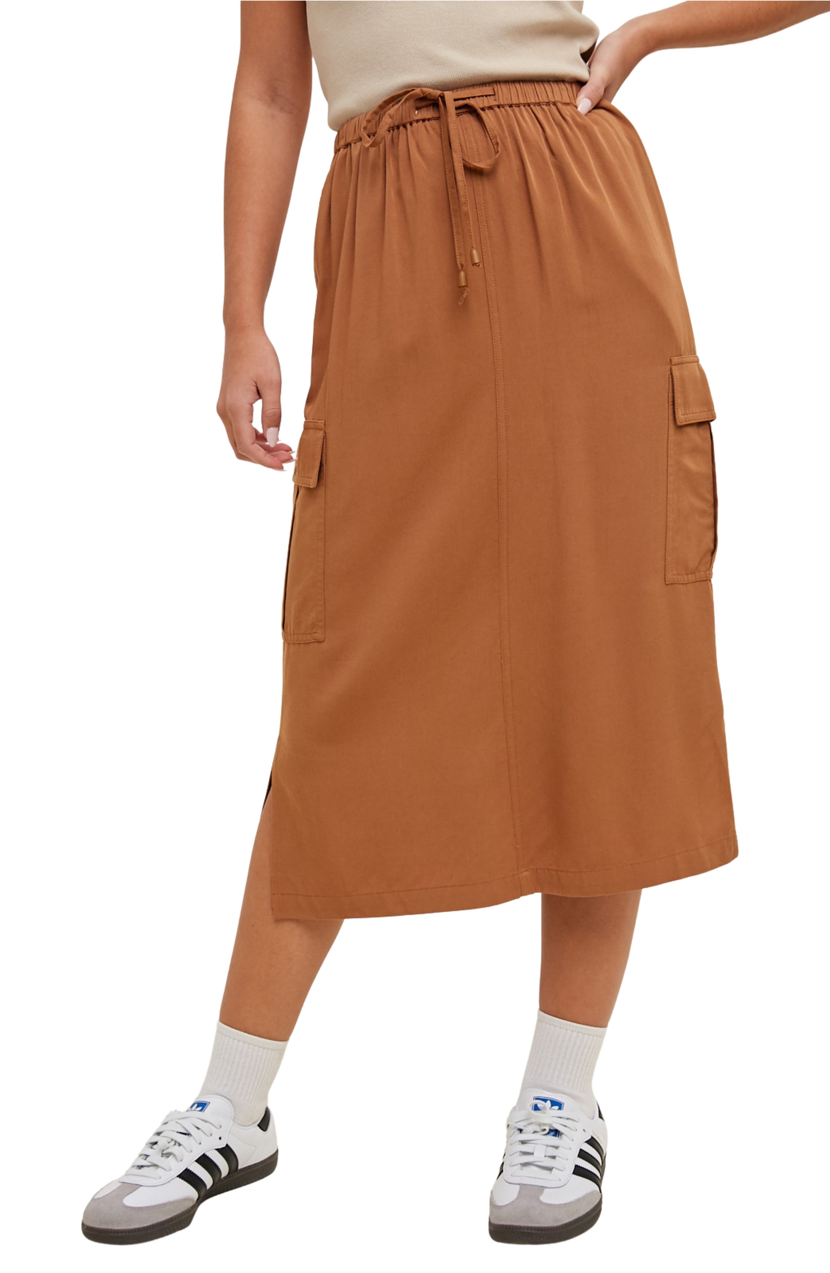 WISHLIST Cargo Midi Skirt