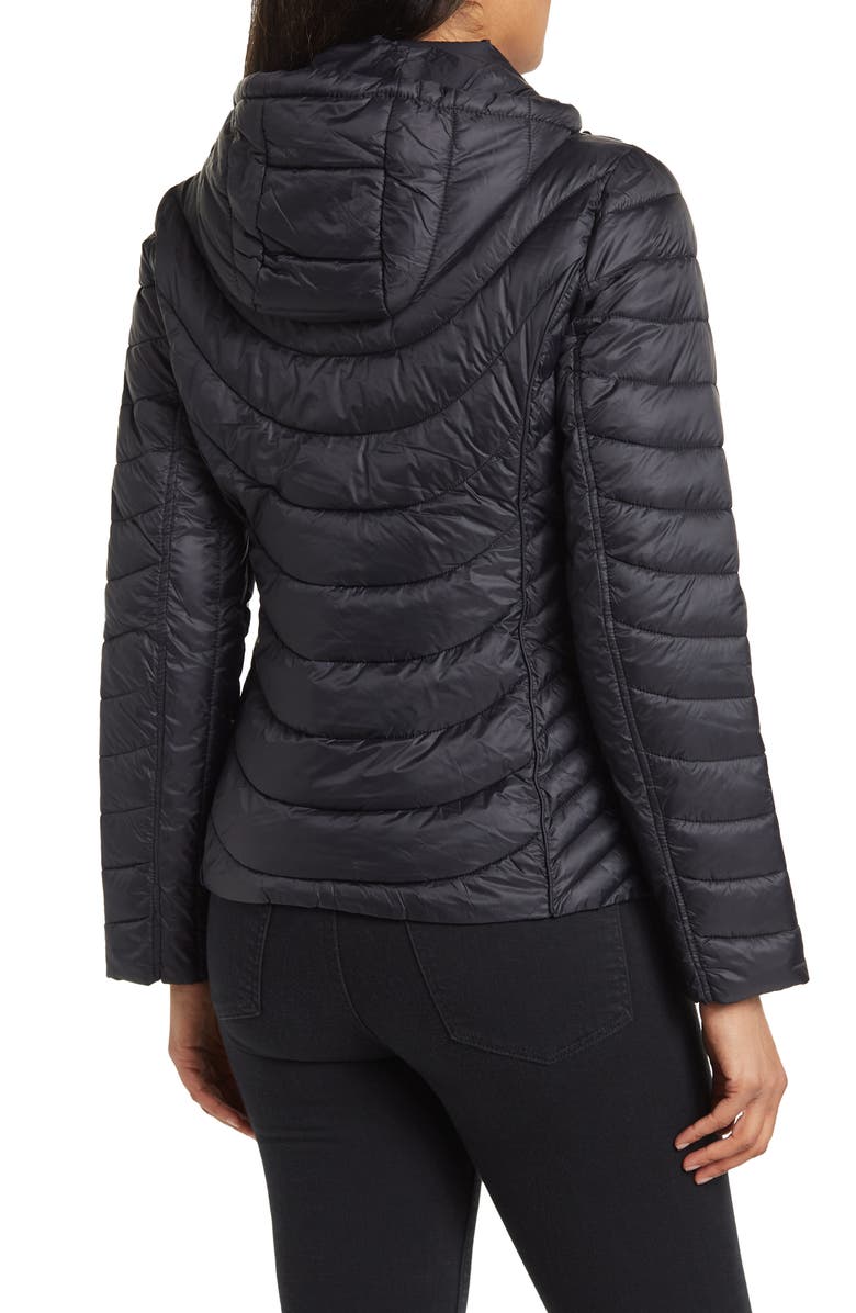 Michael Kors Contrast Packable Hooded Down Jacket, Alternate, color,