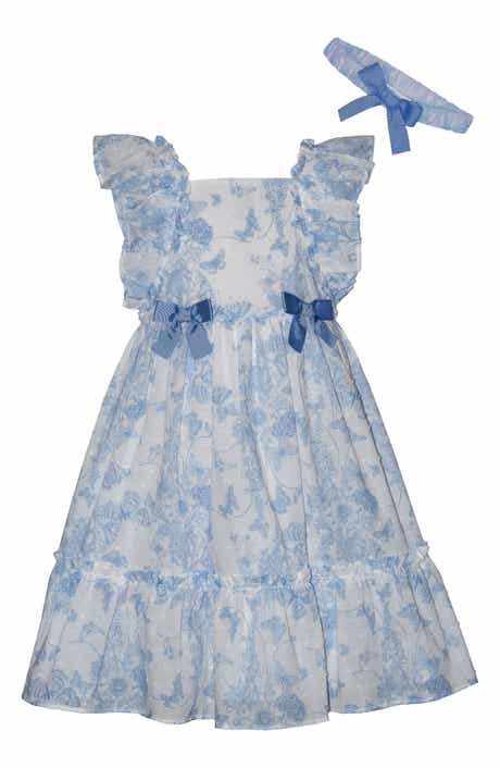 Iris & Ivy Kids' Flutter Toile Clip Dot Dress