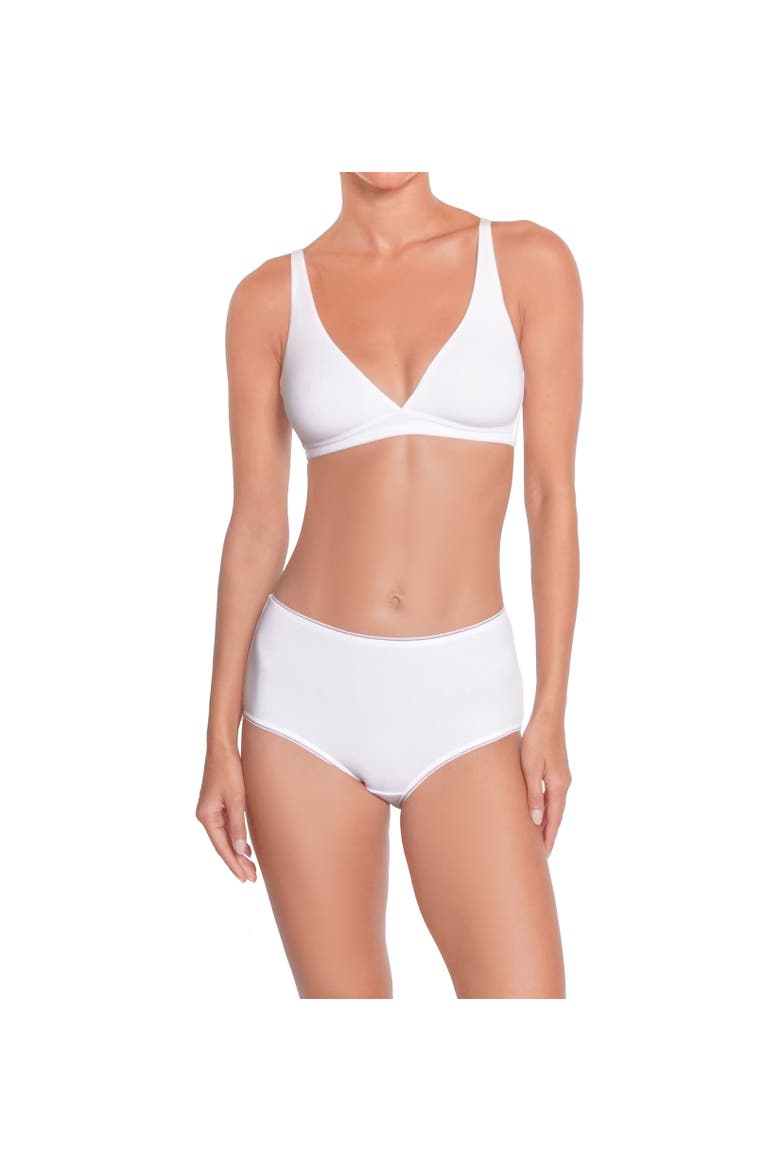 Coton Bio Bralette, Alternate, color, White