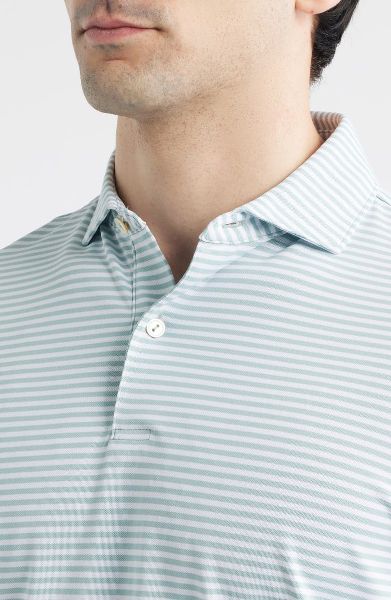 Peter Millar Verse Performance Piqué Golf Polo, Alternate, color, Light Willow