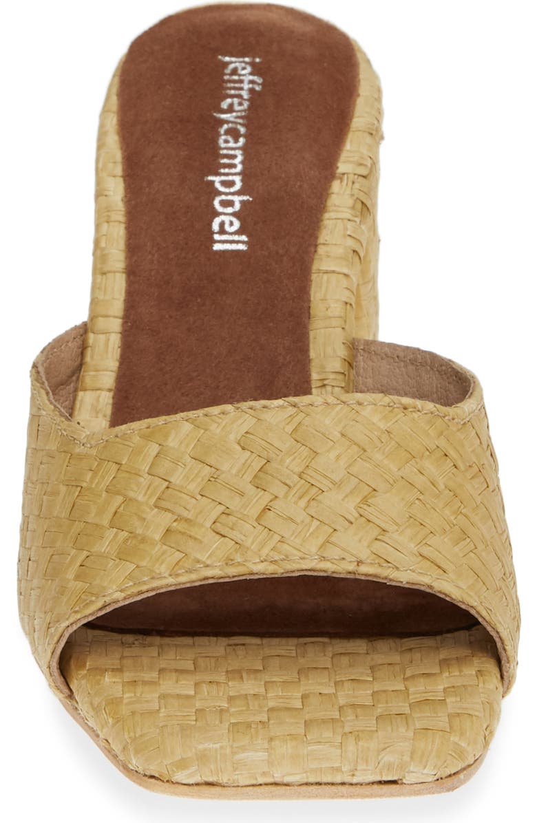 Jeffrey Campbell Mélange Raffia Slide Sandal, Alternate, color,