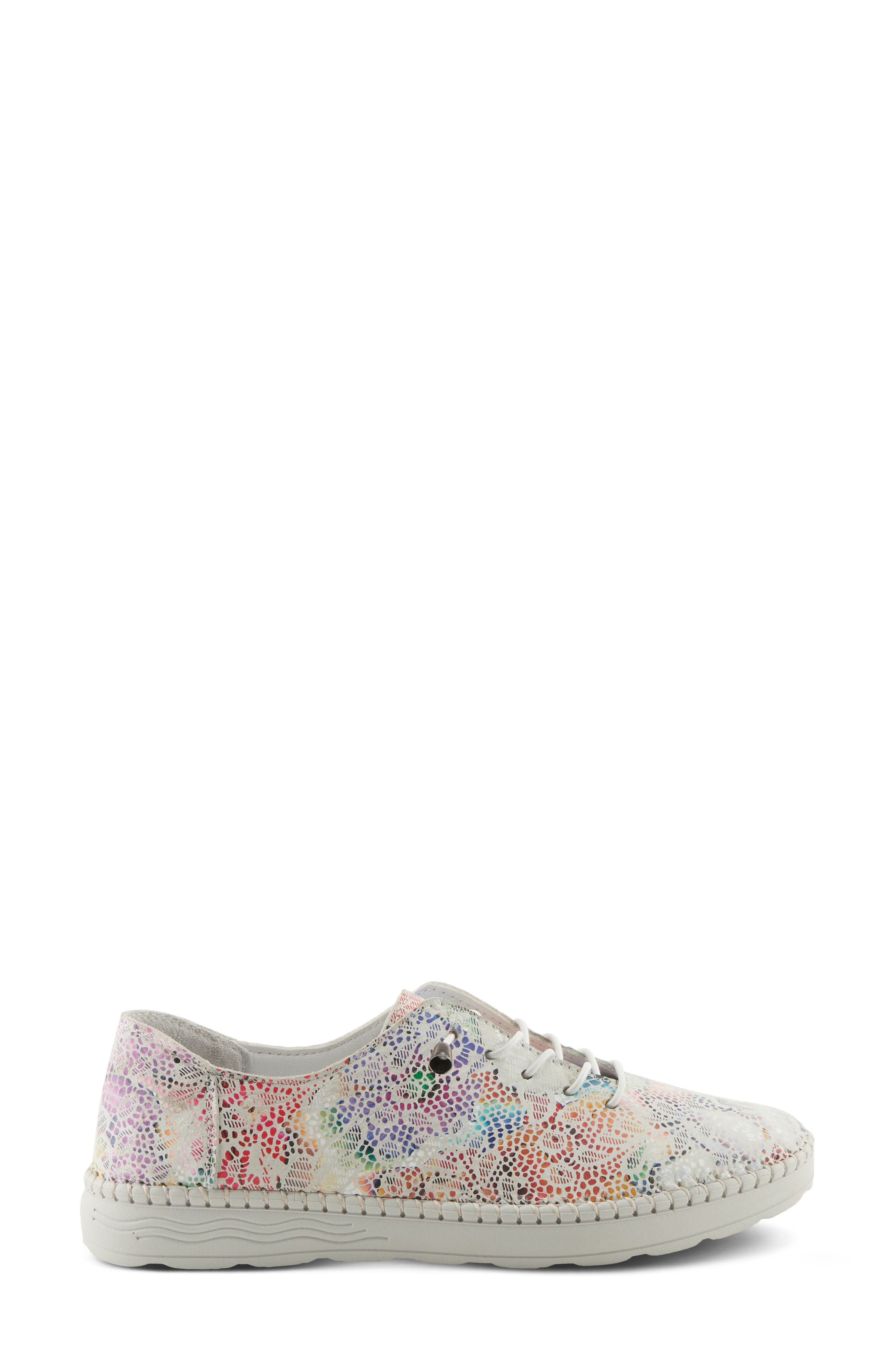 Spring Step Garner Low Top Sneaker, Alternate, color, White Multi