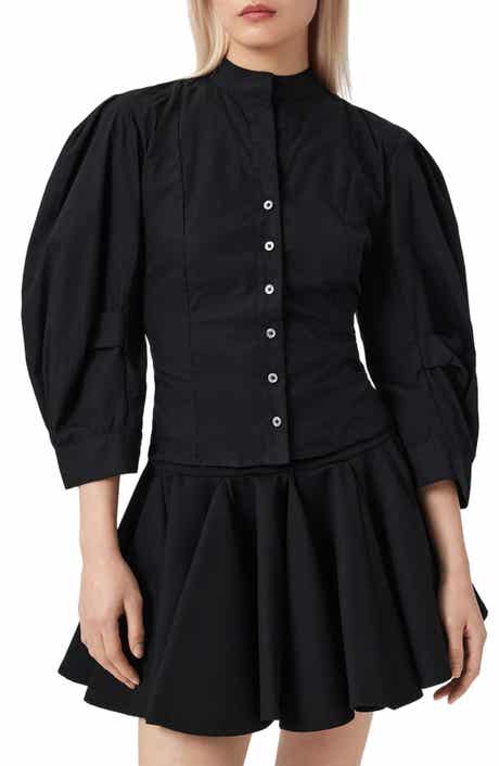 Maud Lace-Up Long Sleeve Top