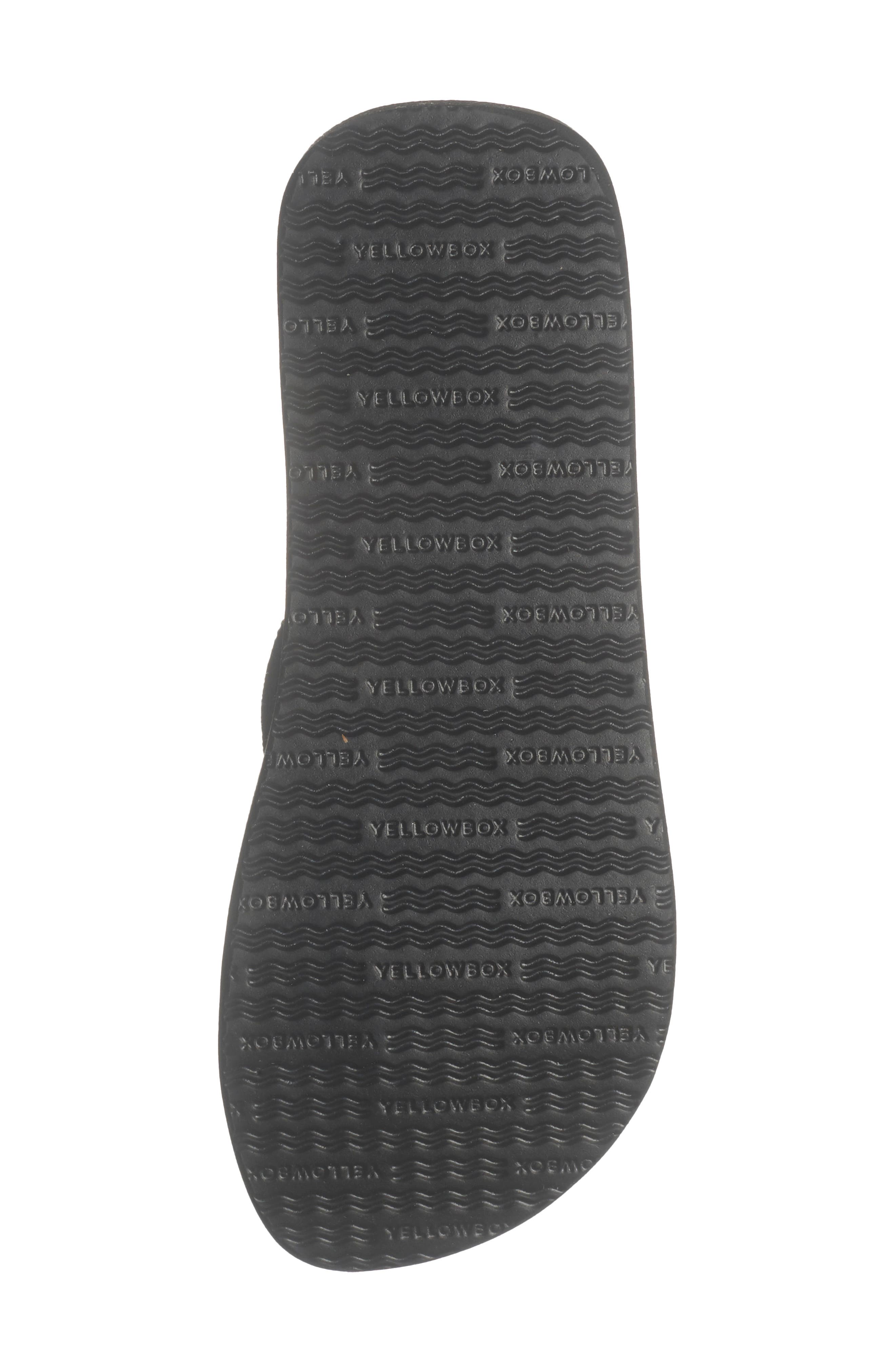 Yellow Box Premium Zemily Embellished Flip Flop, Alternate, color, Black