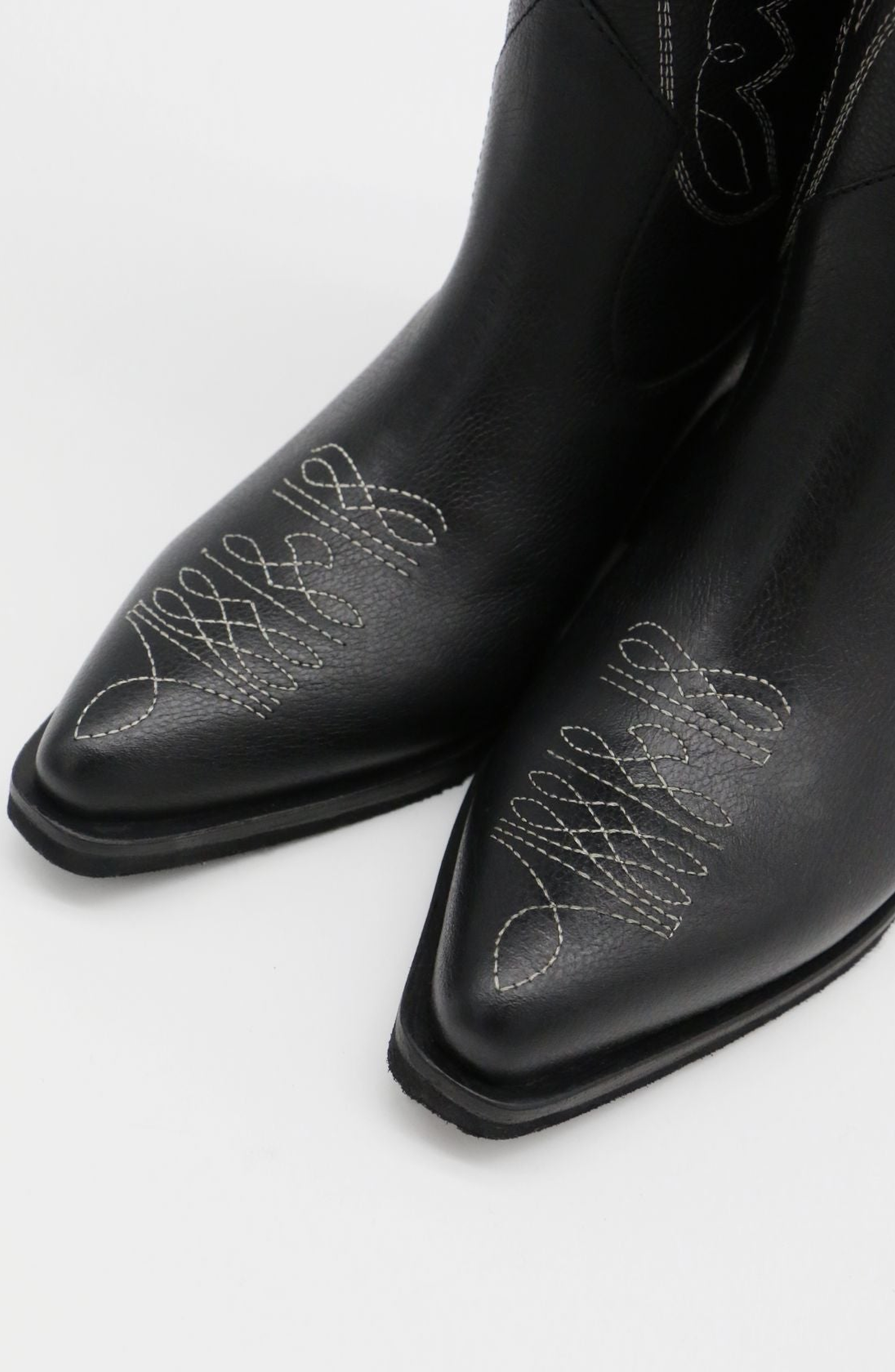 STIVALI NEW YORK Smooth Unstoppable Western Cowboy Boots, Alternate, color, Black