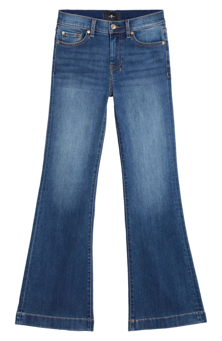 7 For All Mankind Dojo Tailorless Mid Rise Flare Jeans, Alternate, color, Gale