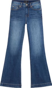 7 For All Mankind Dojo Tailorless Mid Rise Flare Jeans
