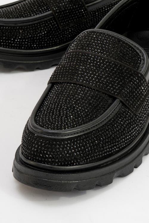 Prologue Shoes Babel Stone Embellished Suede Loafer