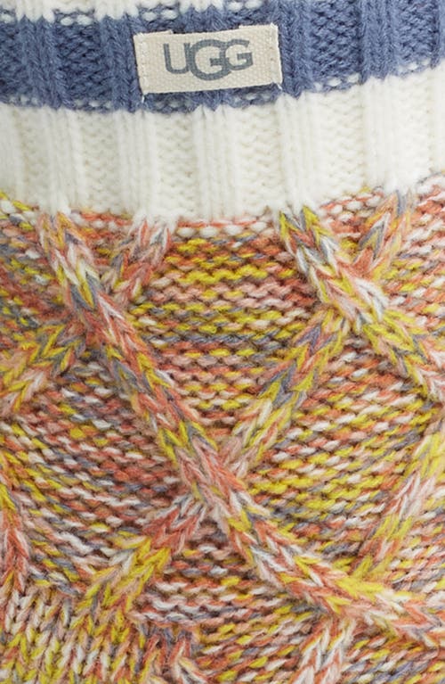 Ugg(r) Deedee Fleece Lined Quarter Socks In Multi