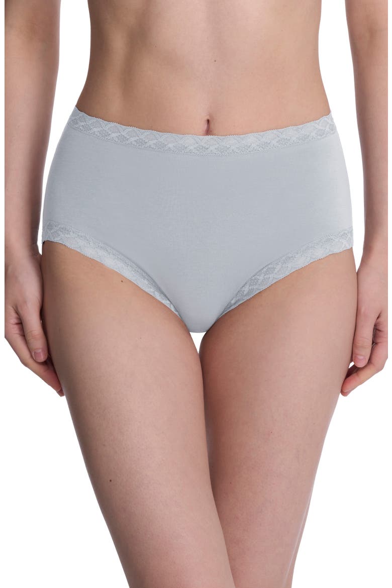 Bliss Stretch Cotton Full Briefs, Main, color, QUARRY