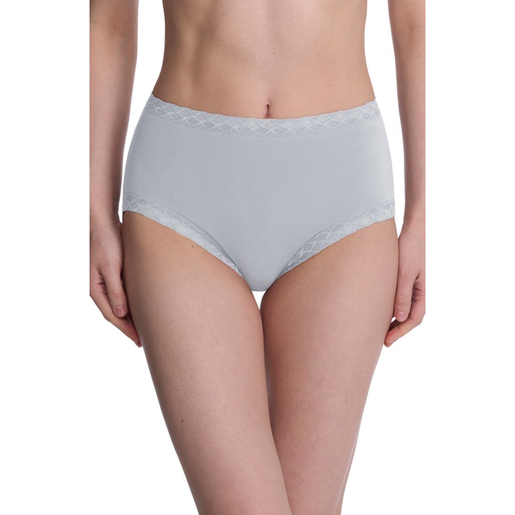 Natori Bliss Stretch Cotton Full Briefs In Gray