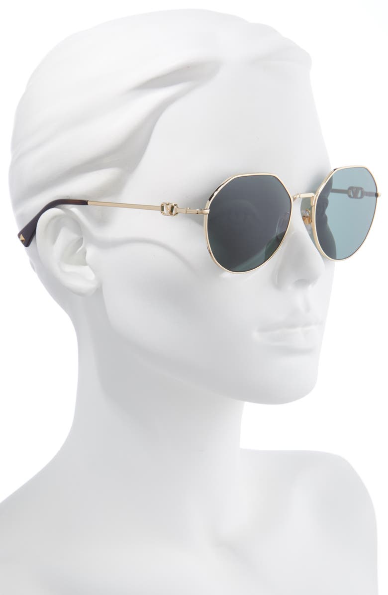 Valentino 57mm Geometric Sunglasses, Alternate, color, 
