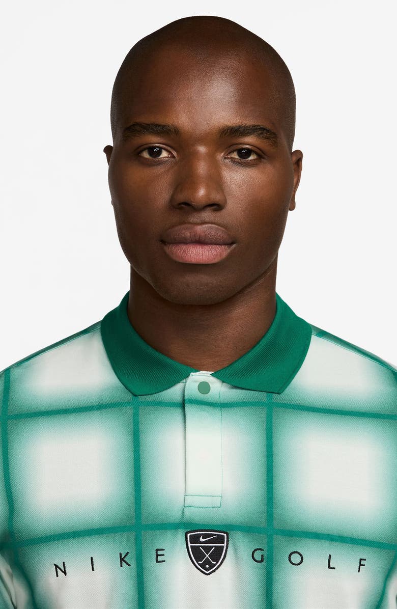 Nike Check Plaid Polo, Alternate, color, Malachite/ Malachite