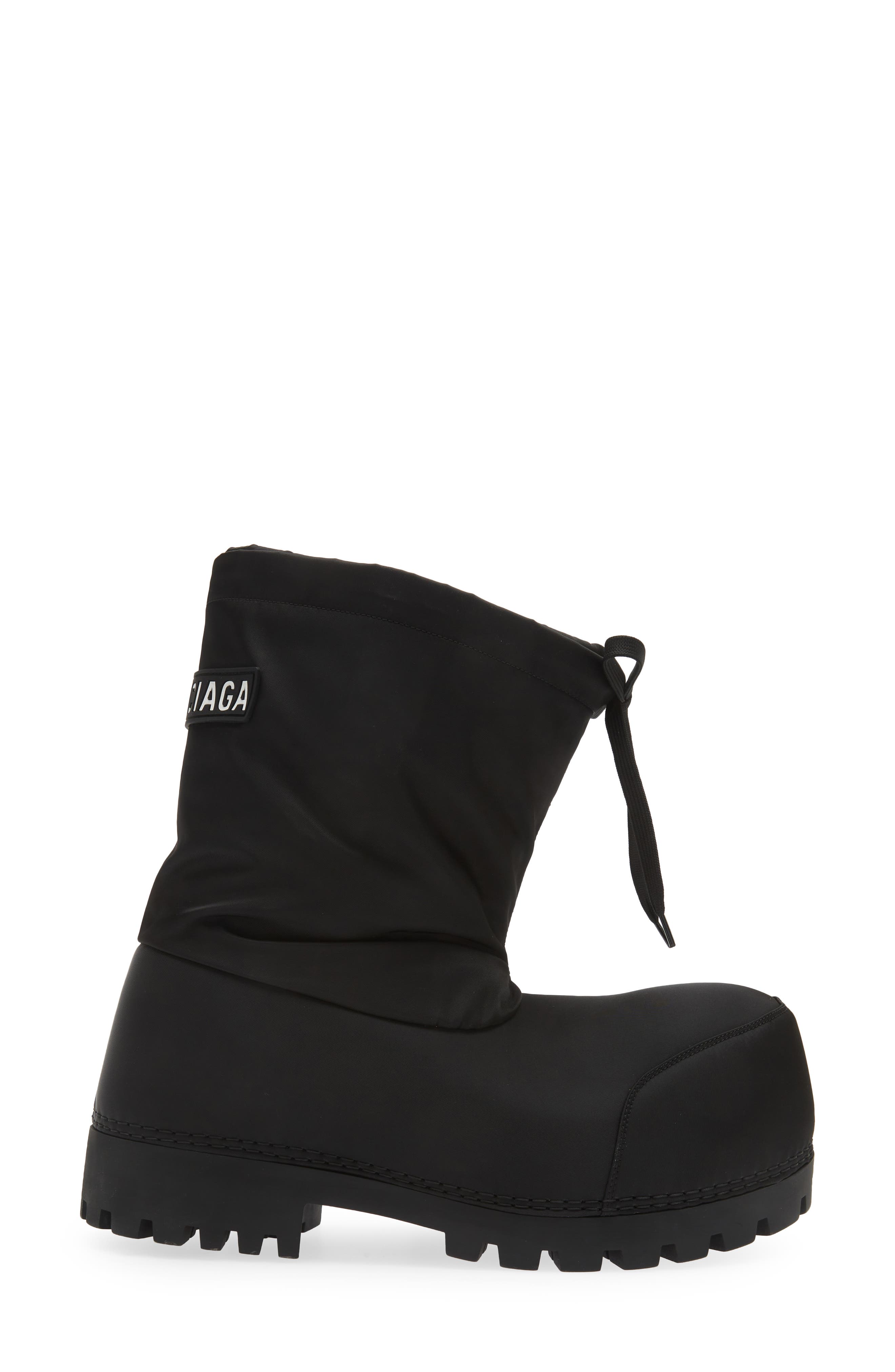 Balenciaga Alaska Puffer Boot, Alternate, color, Black