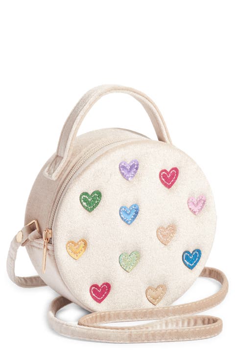 Kids' Jazzy Heart Velvet Crossbody Bag (Big Kid)