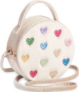 Mimi & Lula Kids' Jazzy Heart Velvet Crossbody Bag