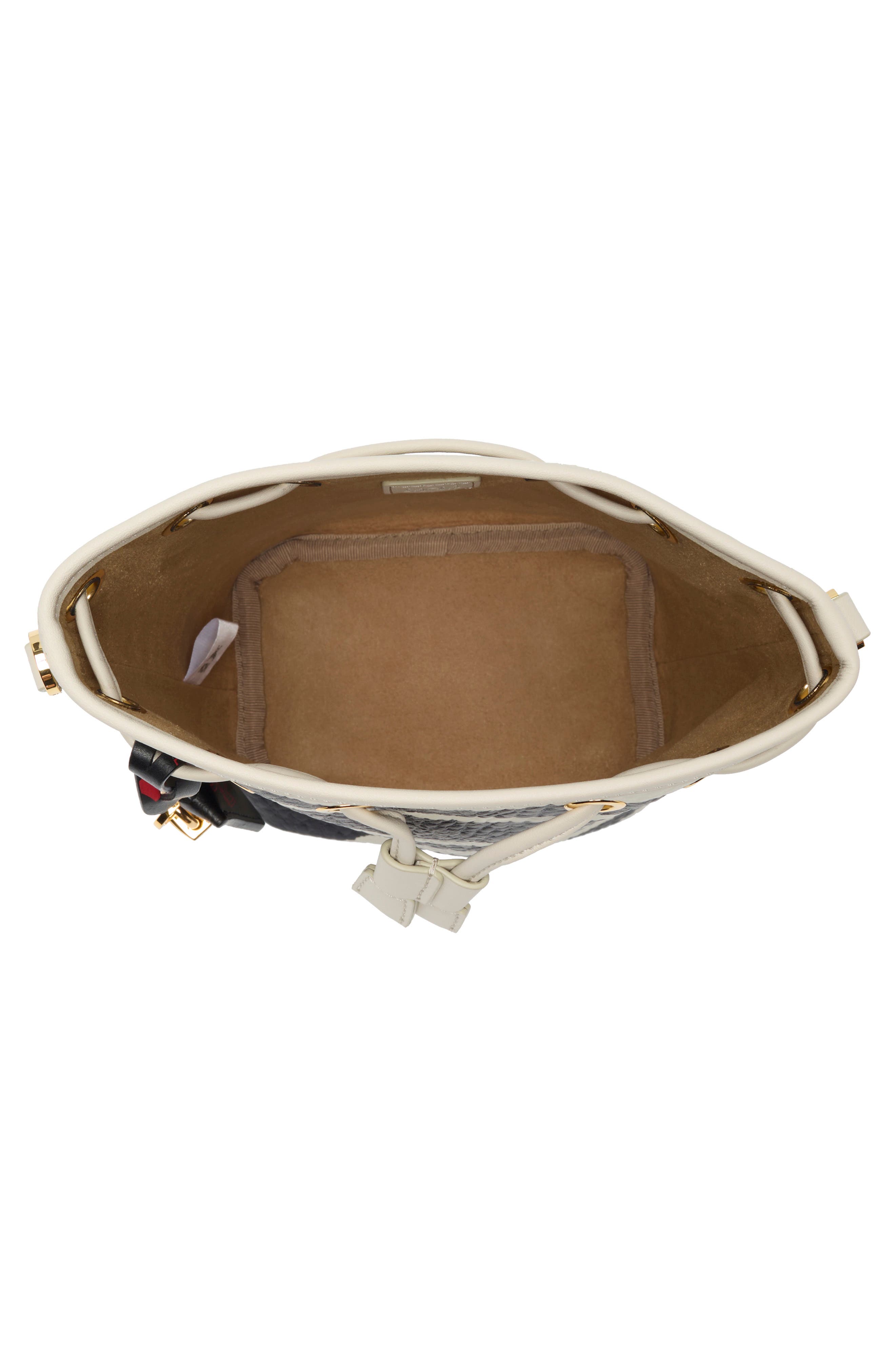 MCM Dessau VI Drawstring Mini Bucket Bag, Alternate, color, 