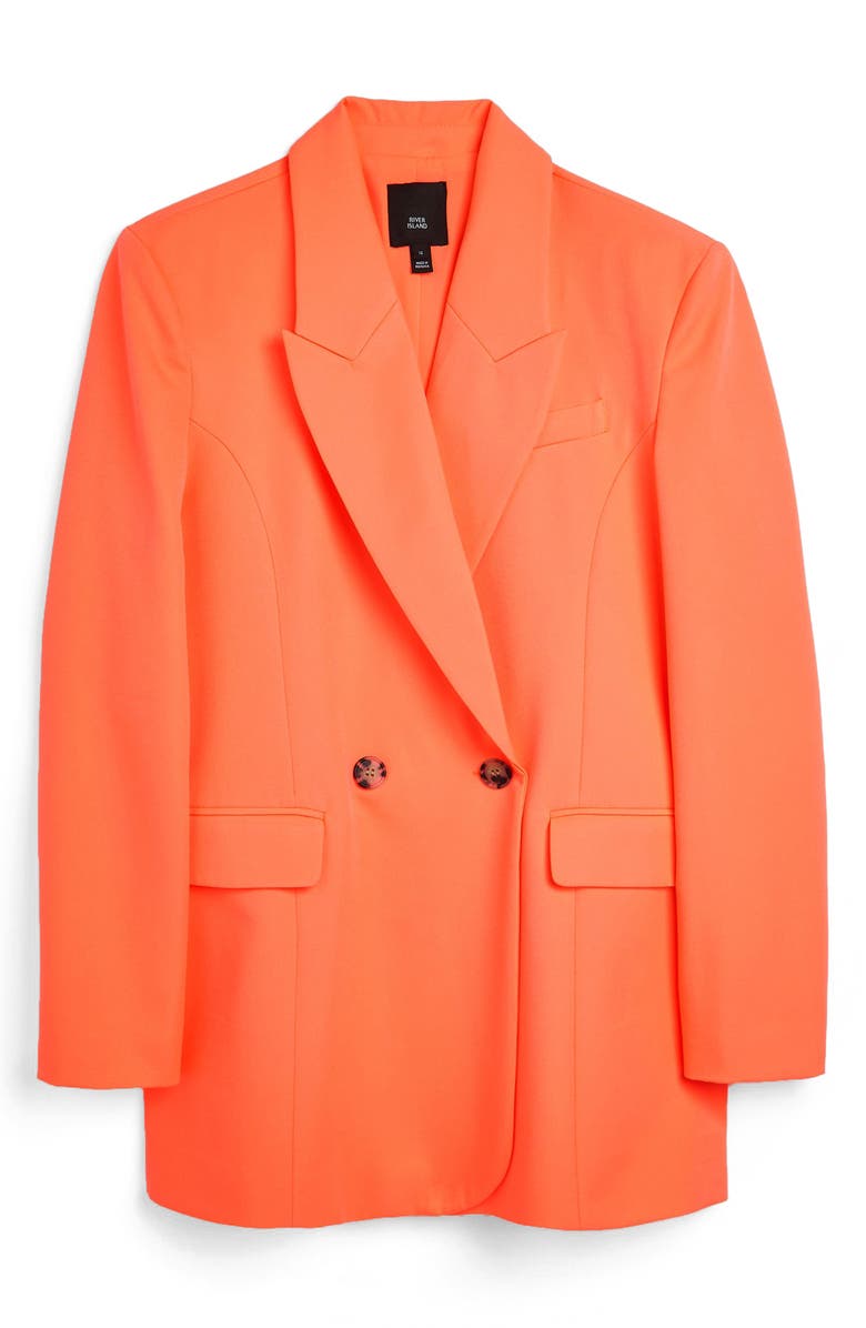 River Island Structured Double Breasted Blazer, Alternate, color,