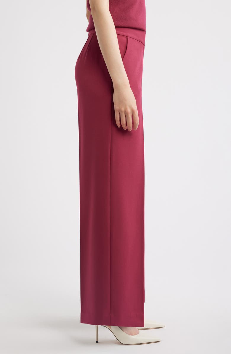 Tahari ASL Wide Leg Pants, Alternate, color, Berry Bliss