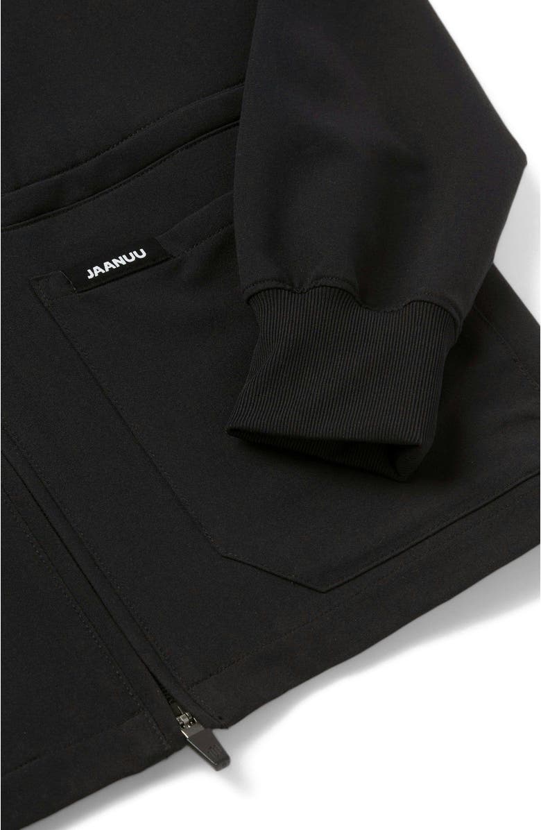 JAANUU Ceri Women's 6-Pocket Classic Scrub Jacket, Alternate, color, Black