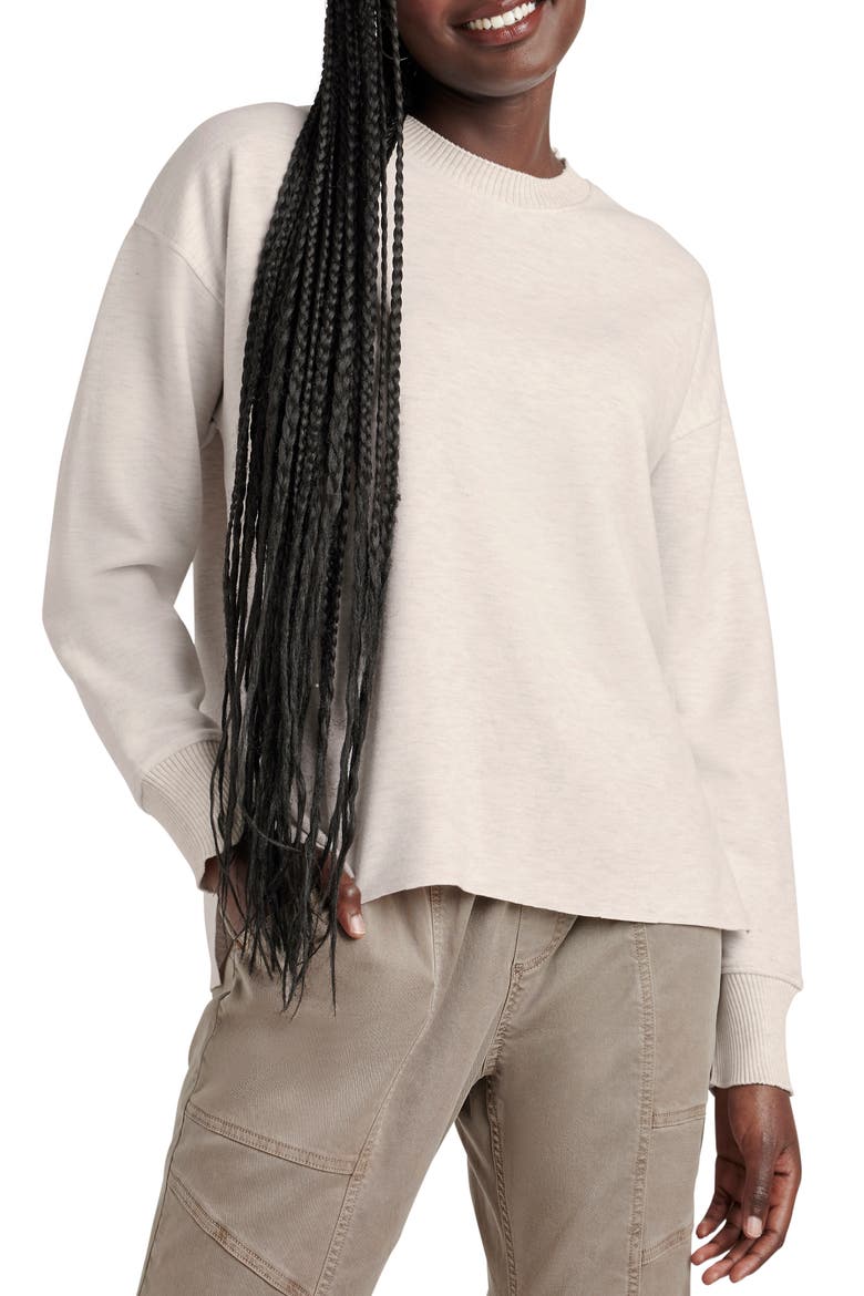 Winslow Crewneck Pullover, Main, color, PALE OAK HEATHER