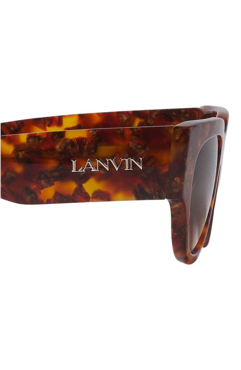 Lanvin Signature Sunglasses, Alternate, color, Amber-Turtoise