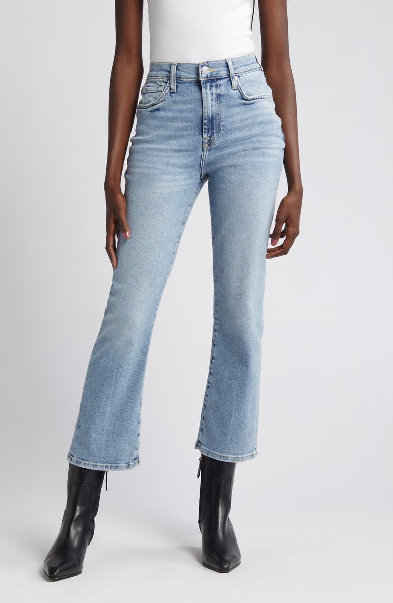 7 For All Mankind High Waist Slim Kick Flare Jeans, Alternate, color, Must