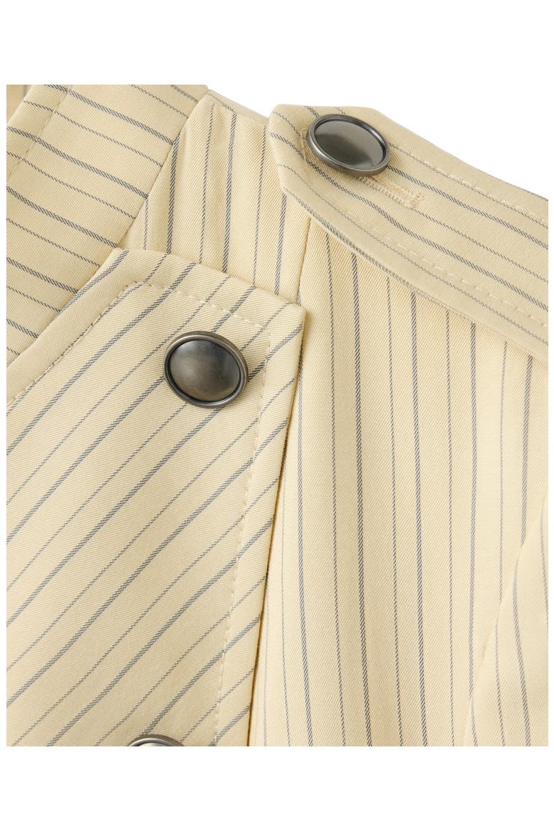 Pinstripe Button Front Jacket, Alternate, color, PASTEL YELLOW