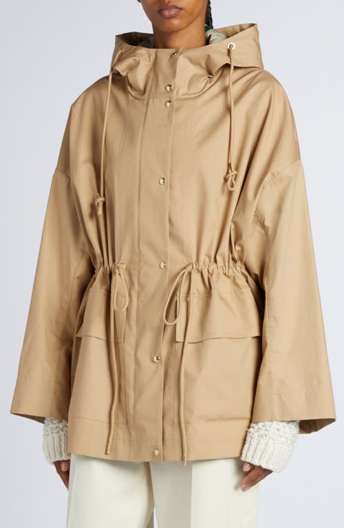 Shop Moncler Gaillon Cotton Blend Parka In Beige