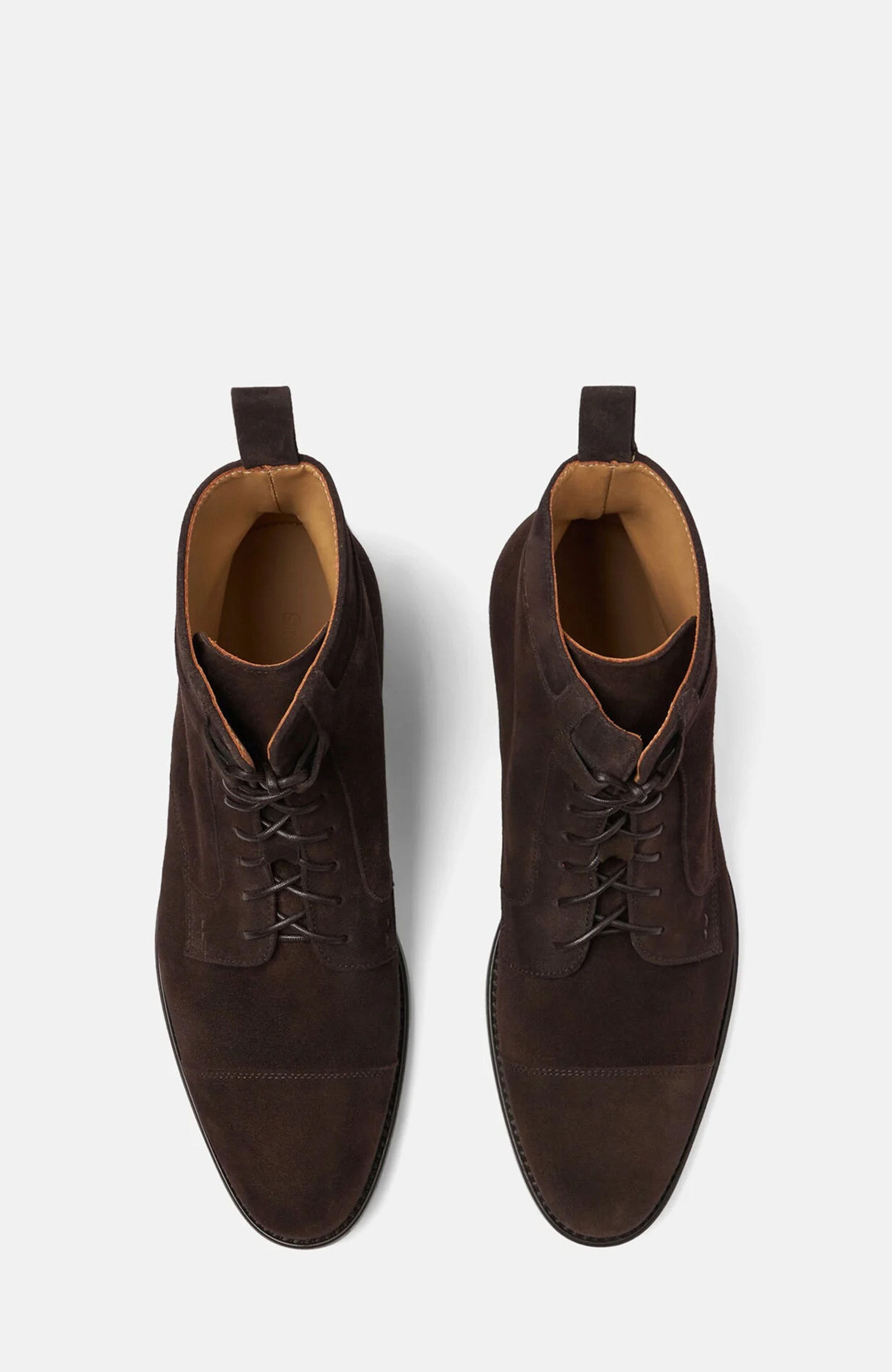 Dante Boots, Alternate, color, Dark Brown Suede
