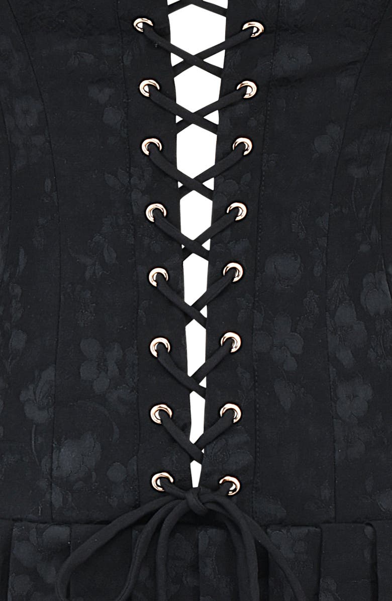 HOUSE OF CB Talia Pleated Corset Minidress, Alternate, color,