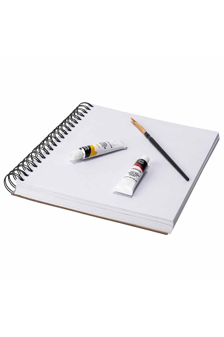 Mixed Media Paper Pad 60 Sheets, Alternate, color, Multicolored