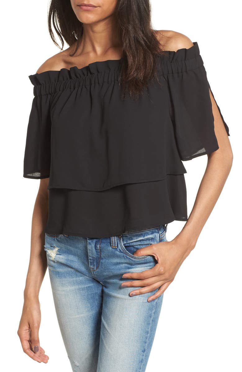 Leith Off the Shoulder Blouse, Main, color, 