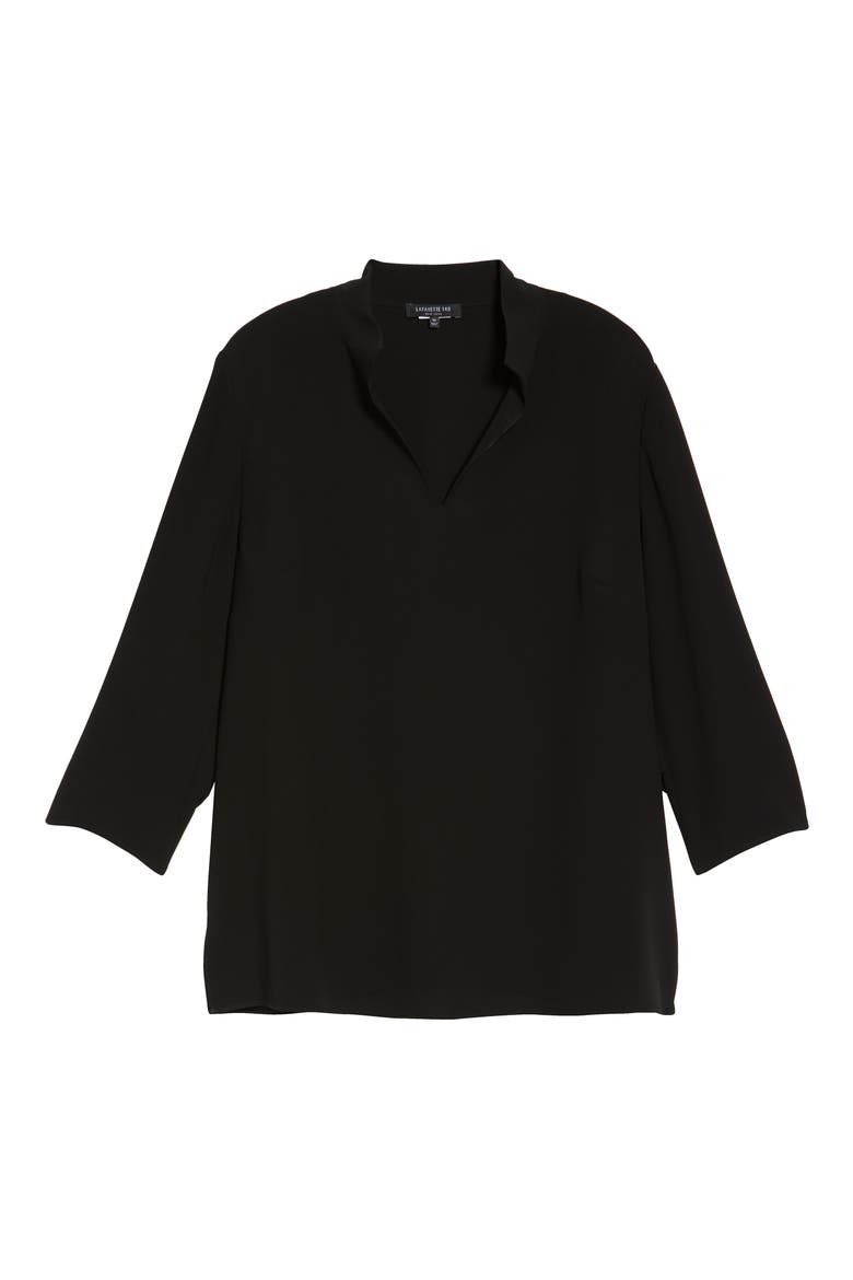 Loretta Blouse, Alternate, color, BLACK